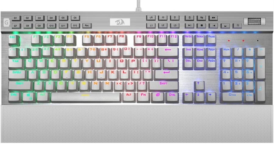 Teclado Redragon Yama White K550 RGB