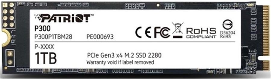 Disco Sólido SSD 1TB Patriot P300 Gen 3 X4 M2 NVMe