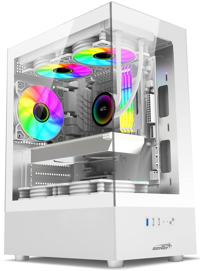 Gabinete Sentey H10 White (sin coolers)