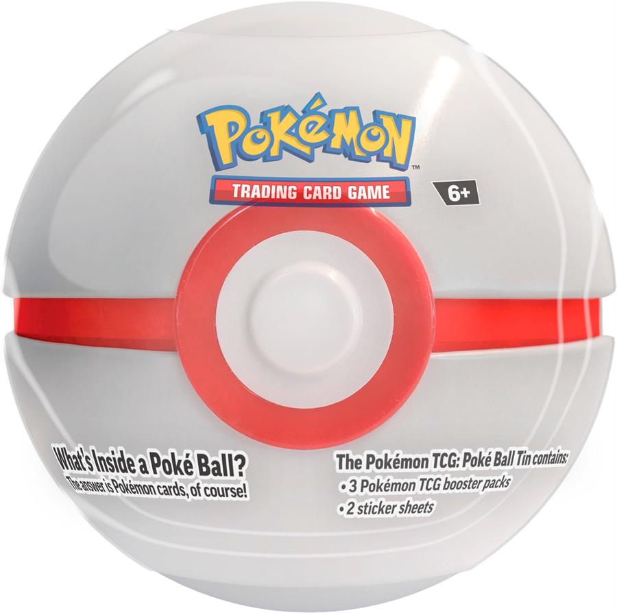 Pokeball Tin TCG  2024 (+ 3 sobre cartas)