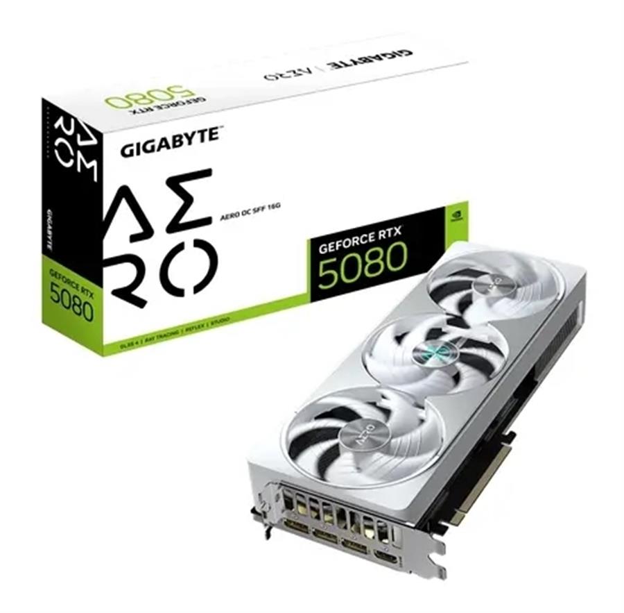 PLACA DE VIDEO GIGABYTE RTX 5080 AERO OC SFF 16G