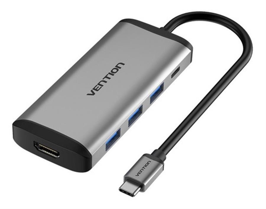 Hub Adaptador Multipuerto 5 En 1 Usb C Hdmi Usb 3.0