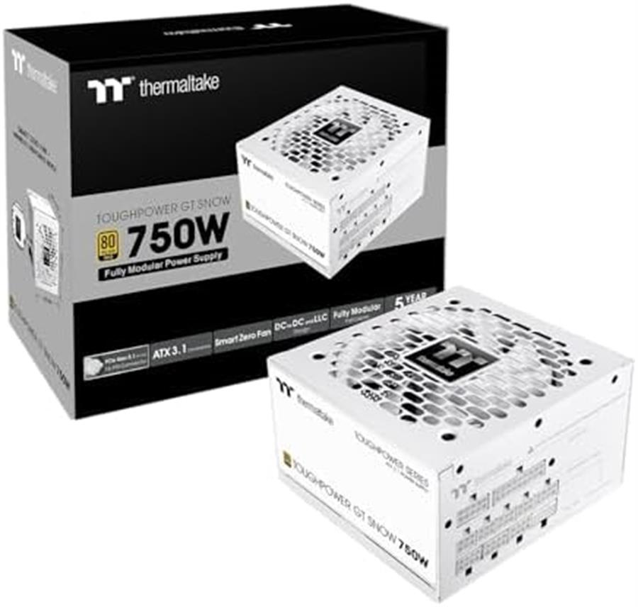 Fuente 750w Thermaltake Toughpower BLANCA GT Modular 80 Plus Gold COD2