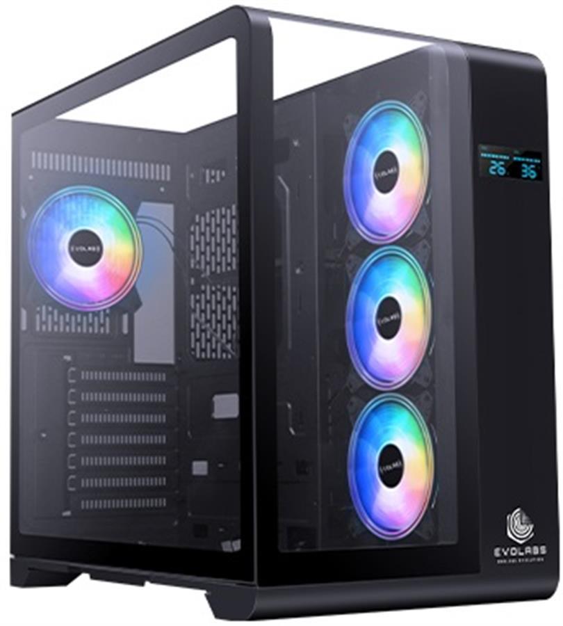 Gabinete Evolabs Synergy 4 Fans ARGB